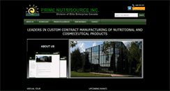 Desktop Screenshot of primenutrisource.com